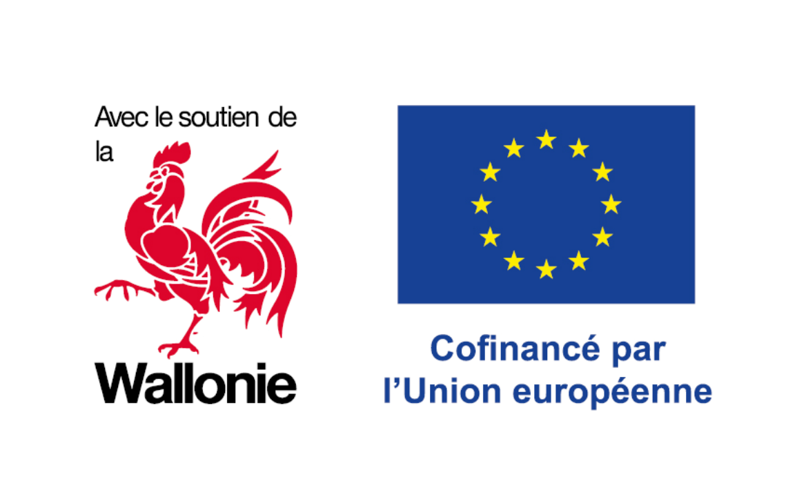 Avec le soutien de la Wallonie, cofinancé par l’Union européenne